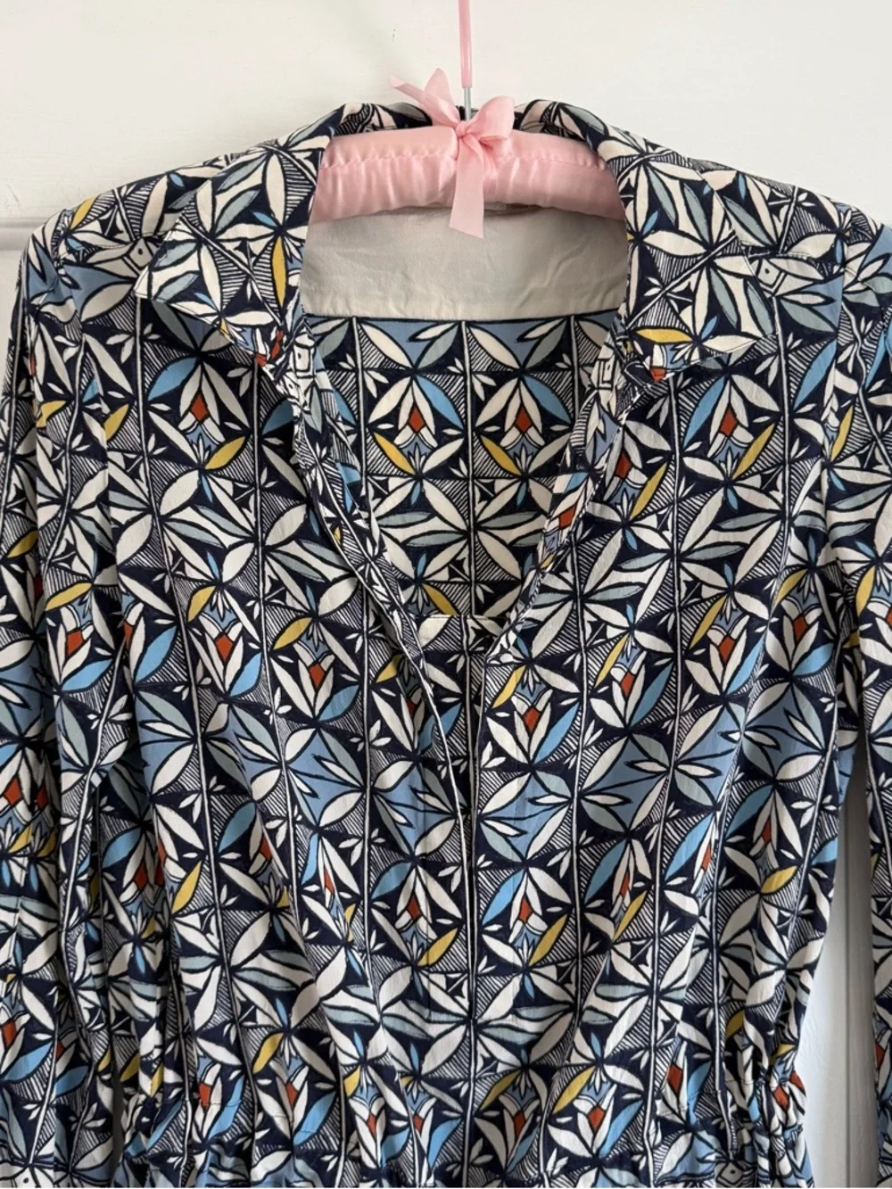 Tory Burch 100% Silk Tunic Dress Size 4 Flawed